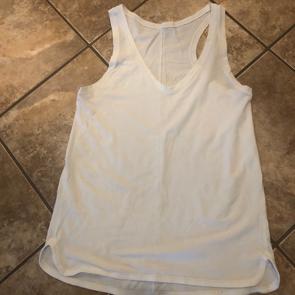 Lululemon white workout tank